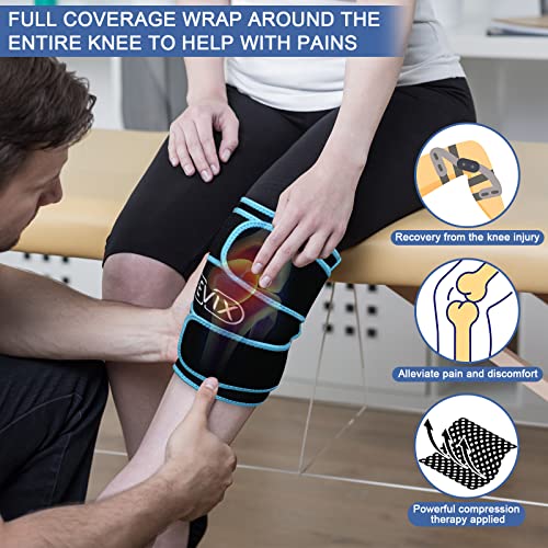 REVIX XL Knee Ice Pack Wrap Around Entire Knee After Surgery for