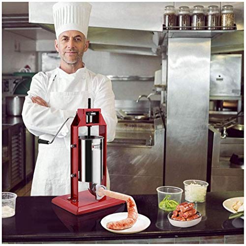 KUANDARGG Wurstfüller Wurst Füllmaschine mit 4 Füllrohre und Stable Fleischwölfe 3L – Bild 4