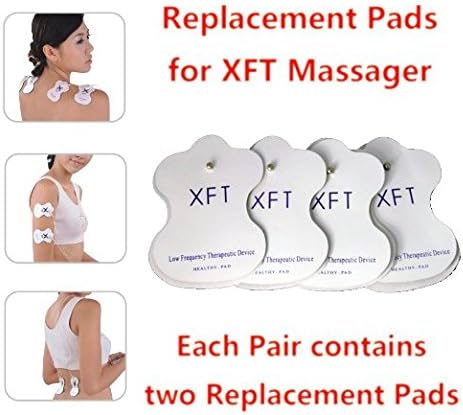 4 Pcs XFT Electric Massager Replacement Pads For XFT-320 XFT-502 (2 Pairs)