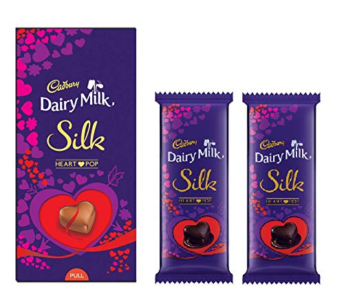 Valentines Cadbury Silk Combo Pack – Dairy Milk Silk 250gm and 2 Units of 150 Gm Each Valentines Cadbury Silk Combo Pack – Dairy Milk Silk 250gm and 2 Units of 150 Gm Each