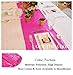 ShinyBeauty Hot Pink Table Runners Pack of 2 Home Decor Sequin Table Runner Fuchsia 12 by 108 in Wedding Graduation Party Supplies -0214S