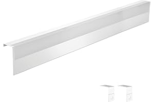 REDANTS Upgraded 2 Pcs 4 FT Baseboard Heater Covers, Galvanized Steel Easy Slip-On Baseboard Cover for Replacing Old and Rusty Looking Electric and Hydronic Base board Heater Cover