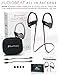 Bluephonic Bluetooth Wireless Headphones | Audio Beat HD Stereo Sound | IPX7 Sweat Water Proof Workout Sport Earbuds | Secured Fit In Ear Noise Cancelling Running Earphones | Built In Mic | Play 8 hr