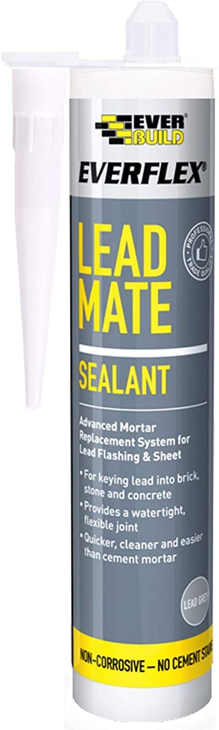 3 x Everbuild Everbuild Lead Mate Sealant Flashing Seal Grey Waterproof