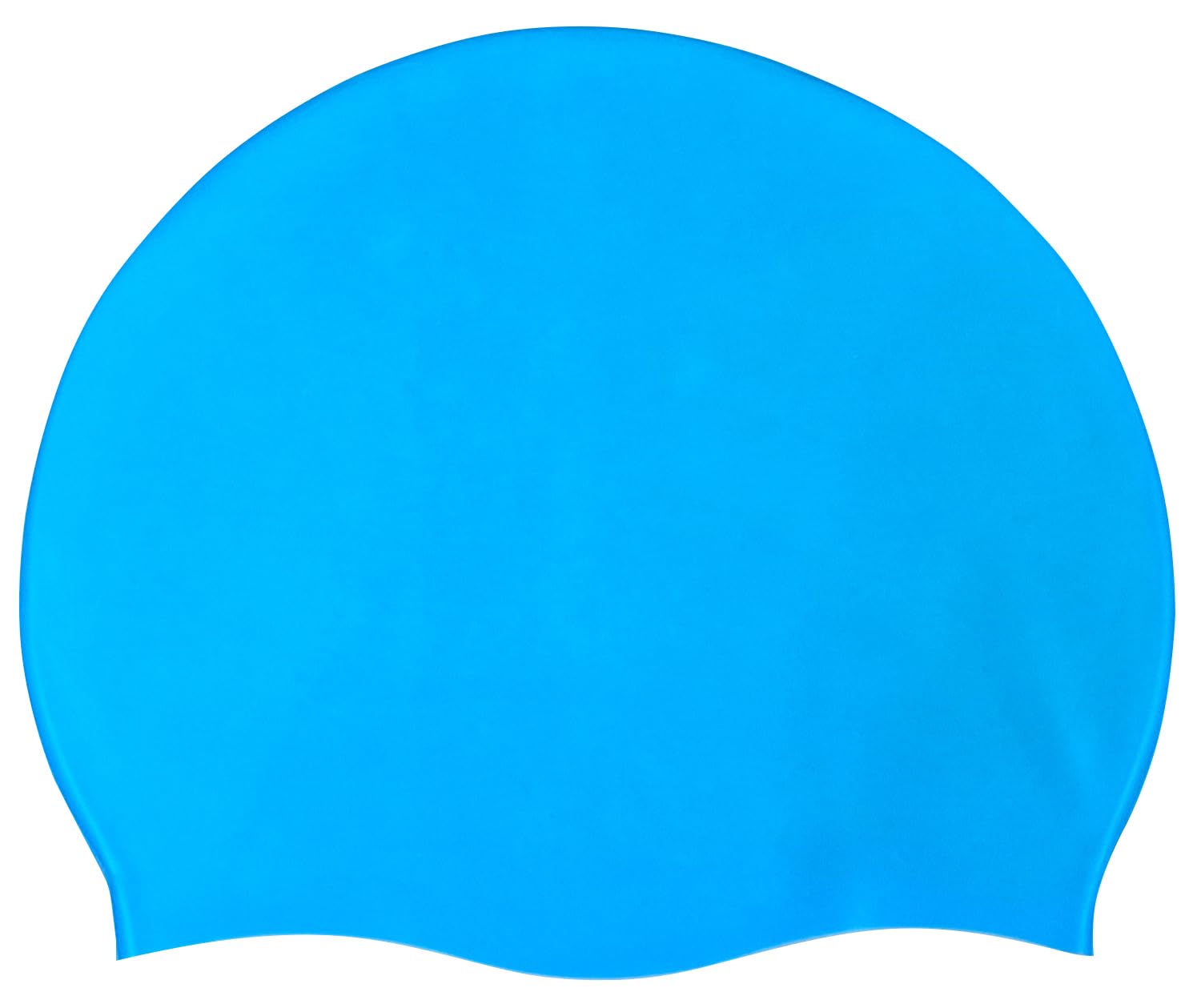 Blue Reef Stretchy Silicone Unisex Women Men One Piece Swimming Hat Swim Cap Plain Unbranded Fluo Dark Pastel Colours One Size Adults 8+ Years Easy Pull On Swim Hat (Light Blue BV)