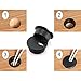 HJ Garden 5pcs 2 inch Desk Wire Cord Cable Grommets Hole Cover with Hole Saw Kit High Speed Bi-Metal Holesaw Drill Bits for Office PC Desk Cable Cord Organizer
