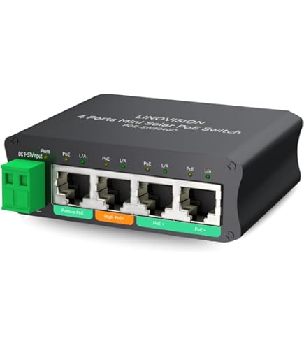 PROCET Gigabit PoE Splitter - Powers Up To 71.4W For Security Cameras & Wireless Gear