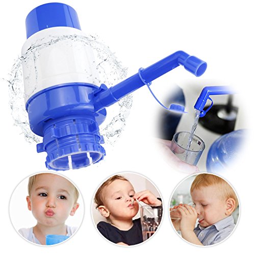 Drinking Water Pump, Manual Water Bottle Pump with Water Switch for 3 5 6 Gallon Jug