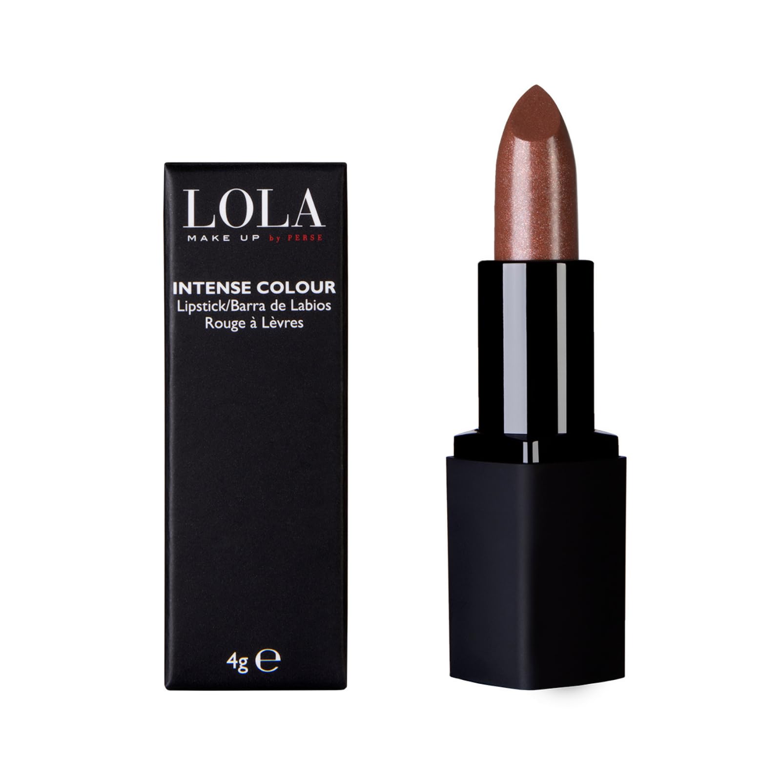 LOLA Make Up Intense Colour Lipstick – Vegan & Cruelty-Free Hydrating Lipstick with Glossy Finish & Full Coverage – Chocolate Brown Shade [015 Chocoholic]