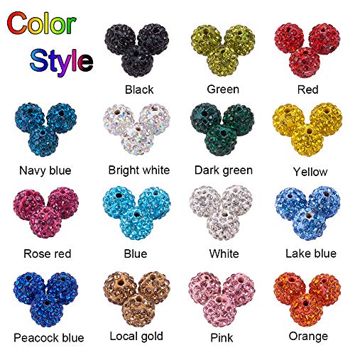 3 Pandahall+Shamballa+Polymer+Rhinestone+Jewelry