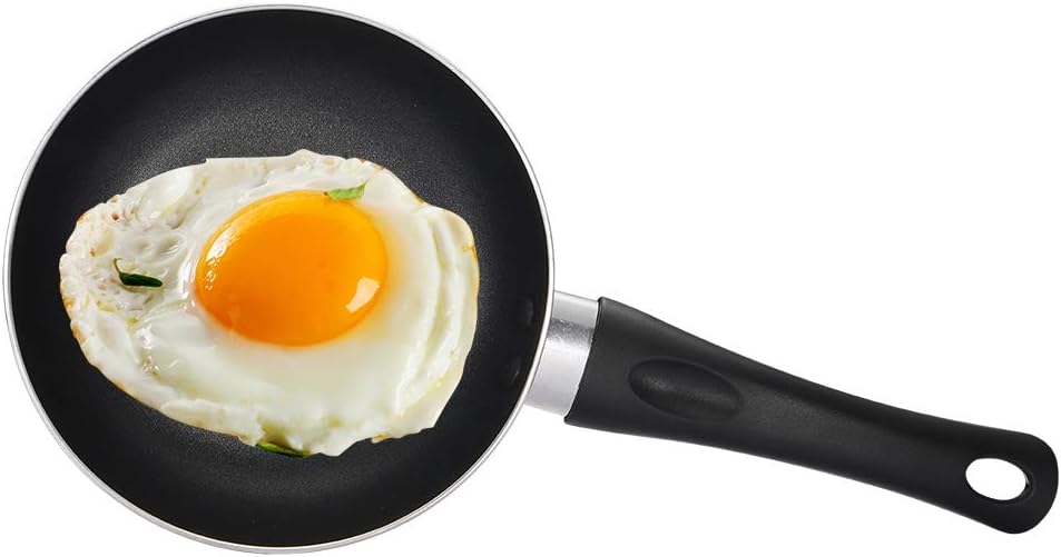 Mini Egg Pan，EJOYWAY 6.3'' Nonstick Small Frying Pan Mini Egg Omelette Pan Round