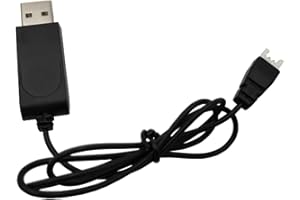 High-Speed USB Charging Cable Cord for Lithium Batteries 3.7V 500mA Chargers Wire Line for Quadcopter Part Black Remote Contr