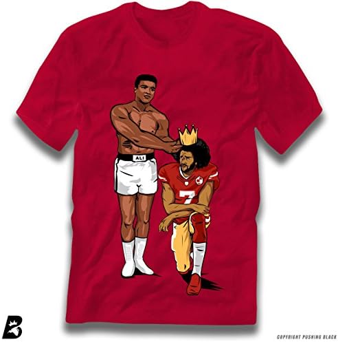 Colin Kaepernick 'Muhammad Ali Legacy' Premium Unisex T-Shirt (Medium, Cherry Red)