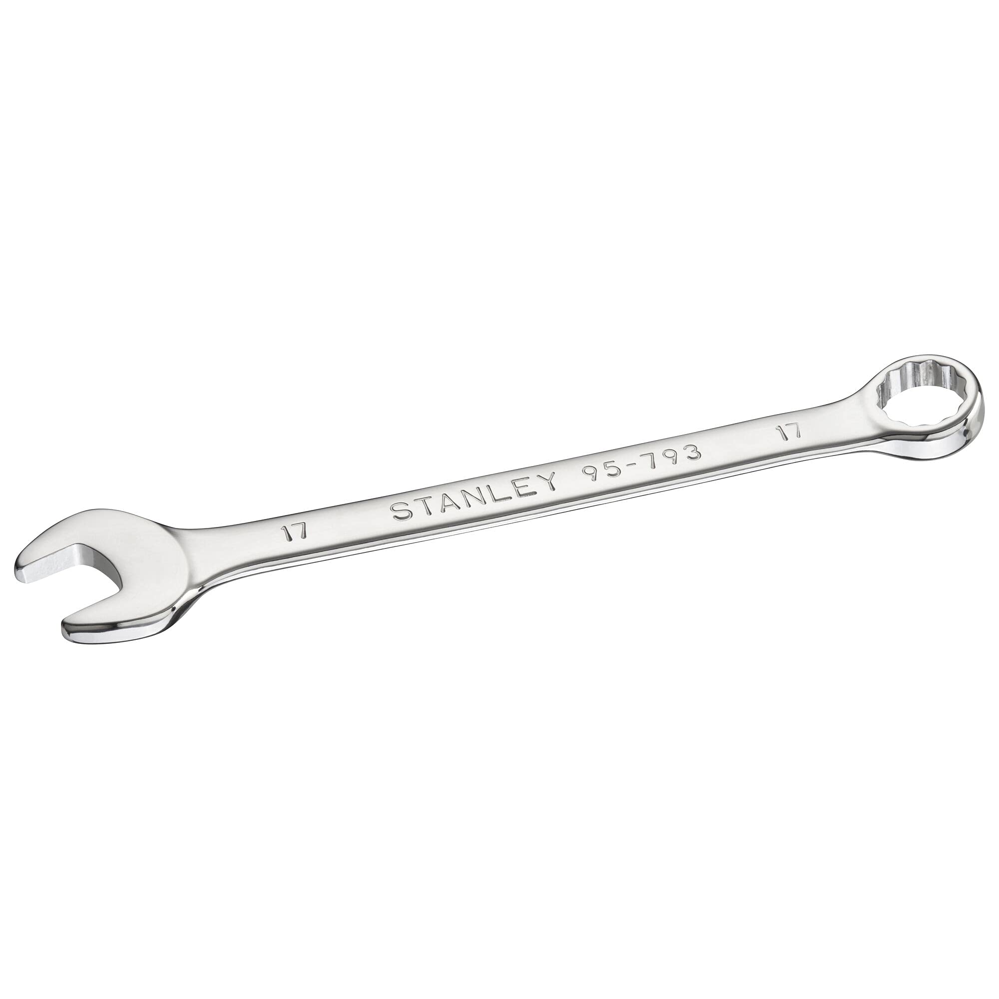 Stanley Combination Spanner STMT95793-0 (17 mm, 12-Point, 15 Degree Offset Head for Better Accessibility, Without Ratchet), Steel