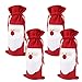 Arlai Pack of 4 Christmas Wine Gift Bags - Drawstring Christmas Red Wine Bottle Cover Bags