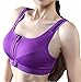 Alafen Women's High Impact Zip Front Closure Racerback Workout Yoga Sports Bra