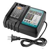 YABELLE DC18RC 18V Battery Charger for All Makita 14.4V-18V Lithium Battery BL1830 BL1840 BL1850 BL1860 BL1815 BL1430 BL1450 BL1440 US Plug Fast Charger