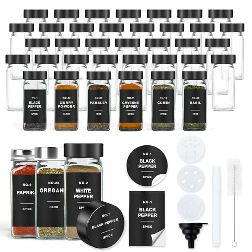 OMOZUN Spice Jars Label
