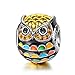 NINAQUEEN Wisdom Owl Charms Fits Charms Bracelets Sterling Silver Bead Birthday Valentines Mothers Day Christmas Gifts for Her Wife Girlfriend Daughter Teen Girls Mom Graduation Animal
