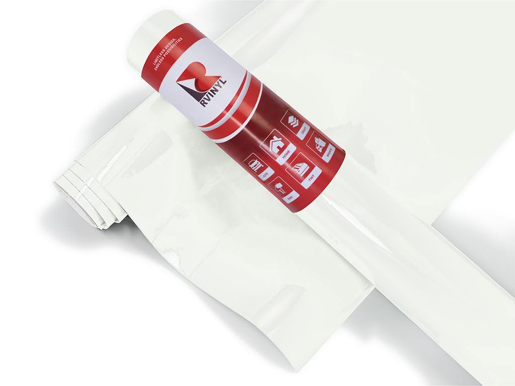 Photo 1 of 3M 2080 Series G10 Gloss White - 5ft x 1ft - 5sq ft - Dual Cast Thick Vinyl Car Wrapping Film - Bubble Free Vehicle Sheet Roll