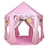 Kids Princess Castle Play Tent - UTH TENT Hexagon Play Tent For Girls Indoor Outdoor