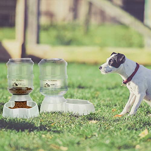 Old Tjikko Water Feeder for Dogs,1 Gallon Feeding Waterer Supplies