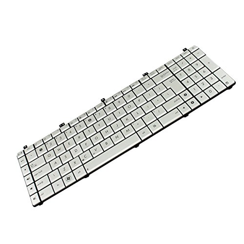 Generic Silver US Keyboard for Asus N55 N55S N55SF N57 N75 N55S N55SF N55SL N75S N75SF N75SL Series New Notebook Replacement Accessories