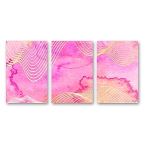 3 Panel Abstract Painting Pictures Home Wall for...