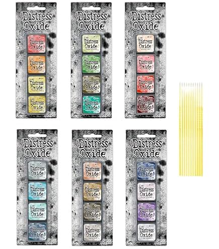 Distress Oxide & ink 35個 Amazon.com: Mini Distress Oxide Pad Bundle - Ranger Tim Holtz Mini