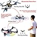 ATTOP XT-PACK 1 Drone with Wifi HD Camera FPV Live Video Cell Phone Control 4 Rotors Folding Quadcopter 2.4G 6 Axis Gyro Fold Remote Control Heli with One Key Take Off Altitude Hold (Bronze)