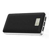 KUNSTWORKER 20000mAh Power Bank,Portable Charger with Built in LED Flash Lights and LED Display,External Battery Pack with Three Output Ports for iPhone6 6s 7 Plus, Galaxy and More