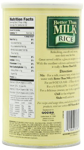 Better Than Milk Vegan Beverage Mix, Rice Milk Powder, Original Flavor, 21.4-Ounce Canisters, 6-Pack - Thumbnail 4