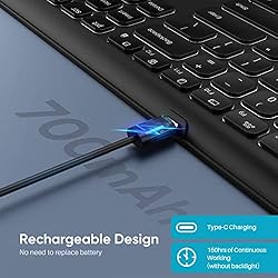 Wireless Keyboard,Qwecfly 2.4Ghz Ultra-Slim