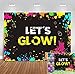 Glow Neon Splatter Photography Backdrop Vinyl Glowing in The Dark Party Decoration Teens Let's Glow Birthday Banner Photo Background Supplies Photo Booth Studio Props 5x3ft