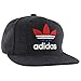 adidas Originals Men's Trefoil Chain Flatbrim Snapback Cap, Heather Navy, One Size