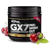 Alpha Gx7 Pre Workout Powder - Energy Drink for Workouts 265g - 30 Servings Cherry