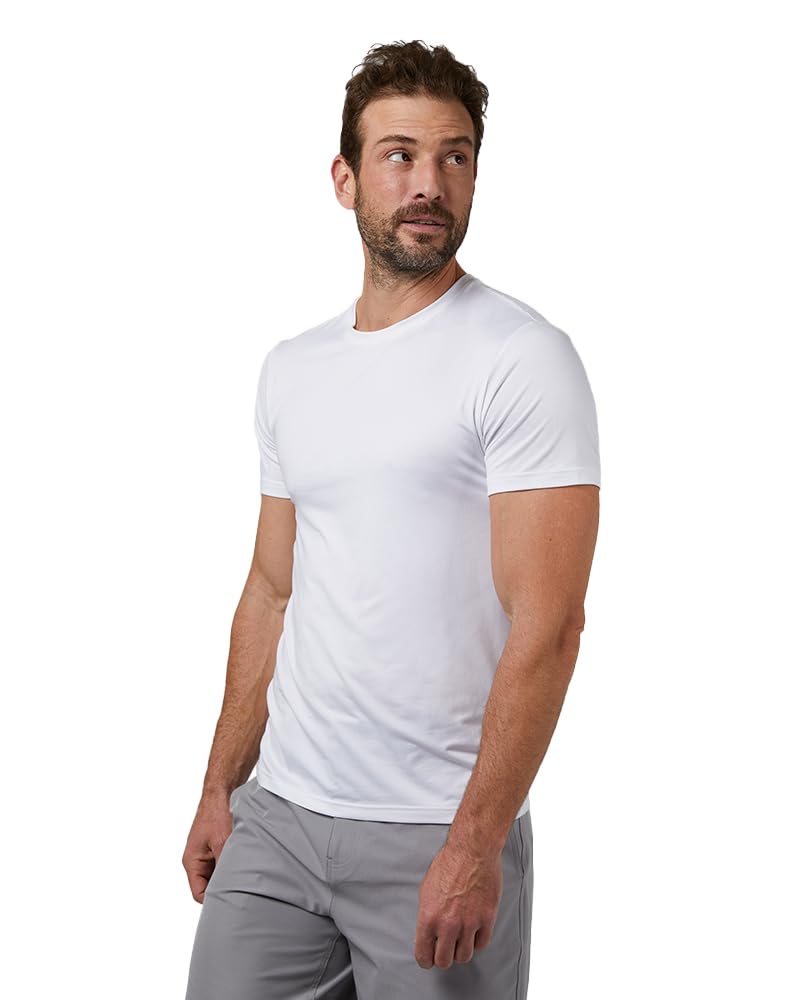 Photo 1 of 32 Degrees Mens Cool Quick Dry Active Basic Crew T-Shirt, White, X-Large