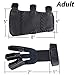 XTACER (Leather Finger Protector & Arm Guard 3-Strap Arm Guard with Three Fingers Design Archery Finger Protector Traditional Shooting Glove (Black - Leather Material)