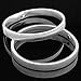 SelfTek 1 Pair Of Shirt Armband Elastic Adjustable Shirt Sleeve Holder Arm band (Silver)