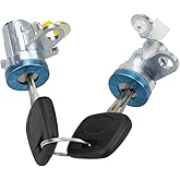 ACROPIX Front Door Lock Cylinder With Keys For 2013-2017 Honda Accord – Easy Replacement Kit (Gray, Metal, Fits 72185-T2A-A01)