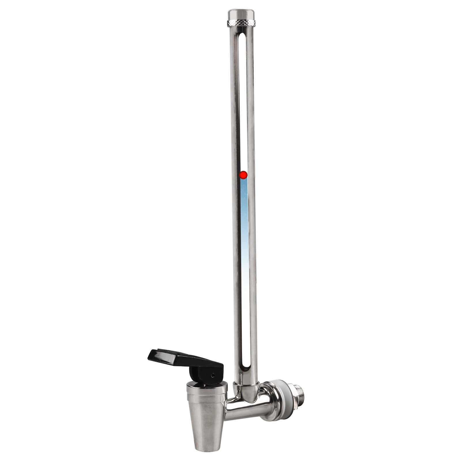 Photo 1 of 10‘’ Sight Glass Spigot with Clear View Water Level Stainless Steel Water Level View Spigot Fits Berkey Big, Royal Gravity-fed Water Filter System, and other Gravity Filter Tank by GWENBHMTOOL