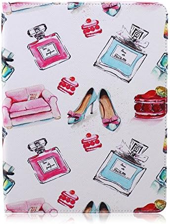 iPad 2 Case, iPad 3 Case, iPad 4 Case, Art Color Painting Design PU Leather Flip Folio Wallet Cover Case for Apple iPad 2 3 4 with Card Slot Kickstand ( Color : Perfume bottle )