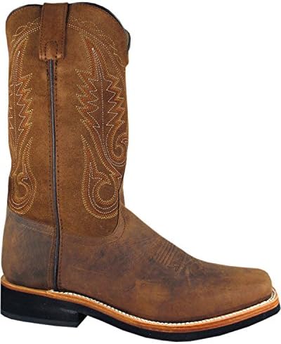 | Boonville Series | Men’s Western Boot | Square Toe | Quality Leather | Crepe Sole & Walking Heel | Man-Made Lining & Leather Upper | Steel Shank