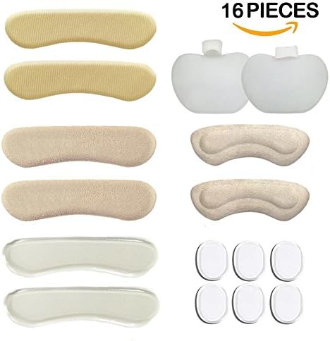 High Heel Pads Inserts, Shoe Heel Pad Grips Liner Cushion, Foot Insoles Blister Prevention for Women Men