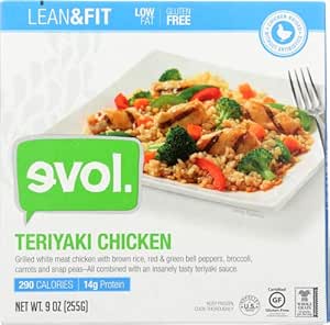 Amazon.com : Evol Chicken Teriyaki Bowl - 9 oz : Grocery & Gourmet Food