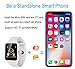 Smart Watch for Android,HongTu Waterproof Sport Smart Watches Touch Screen with Camera Pedometer SIM TF Card Slot with Compatible iOS iPhone X 7 6 6S Plus Android Samsung for Women Man (White-x1)