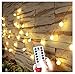 USB Globe String Lights with Remote, AMARS 8 Mode 16.4ft 50 LED Indoor Fairy Lights with Timer for Bedroom, Garden, Tapestry, Party,Wedding, (Warm White, Dimmable)