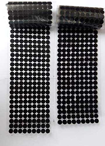 HomeABC Hook & Loop Fastener Dots Coins Adhesive Backed Self Adhesive Dots Tapes, 0.59 inch Diameter(15mm) , 500 Pair, Black