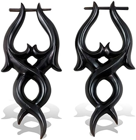 Tribal Horn Earrings Post Jewelry Twists