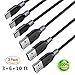 USB Type C Cable, 3Pack 3FT 6FT 10FT USB A to USB C Charger Cable Fast Charging Cord for Samsung Galaxy Note 8,S8 Plus,LG V30 V20 G6 G5,Google Pixel,Nexus 6P 5X,Moto Z Z2 & More(Black)